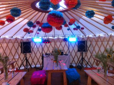 Wedding Disco Yurt in Kendal